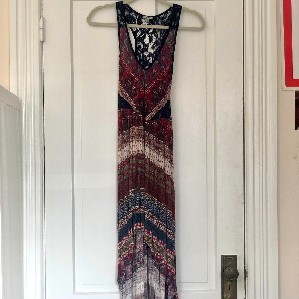 ecoté Boho High Low Midi Dress (S)
